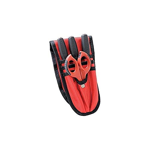 Marsupio con giraviti SLIM e forbice F1  1 Forbice spella e tranciacavi - 16020-F1  2 Giraviti SLIM mm 3,5x100 - 4x100  1 Giravite SLIM PH1x75
