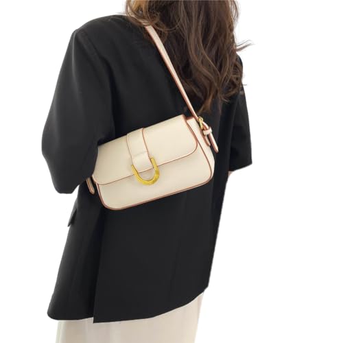 Solid Color PU Leather Crossbody Bag Y2K Square Bag Armpit Bag Shoulder Bag for Girl Versatile Underarm Bag Trendy Bag2