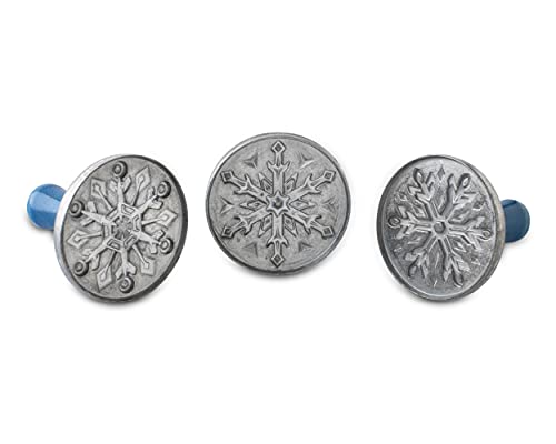 Nordic Ware Snowflake Cookie Stamps (Set of 3), Sturdy Cast Aluminium Cookie Stamp Set, Cookie Press Set Made in the USA, Sturdy and Durable Biscuit Maker Press Set Nordic Ware Snowflake Cookie Stamps (Set of 3), Sturdy Cast Aluminium Cookie Stamp Set, Cookie Press Set Made in the USA, Sturdy and Durable Biscuit Maker Press Set