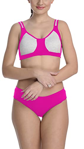 Image of StyFun Cotton Blend Sports Sets, Lingerie Set for Women, Combo Everyday Bra Panty, See Main Image to Check How Many Sets You Will Get