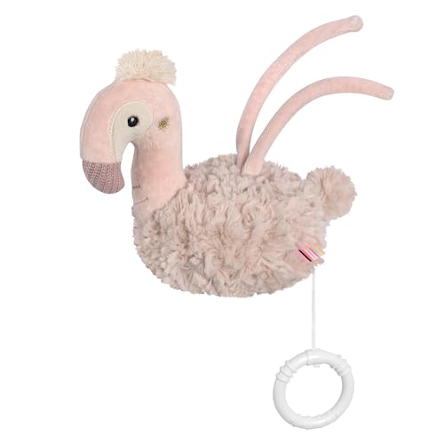 Fehn caja de música flamenco - Peluche y Ayuda para Dormir: Caja con cuerda y suave melodía Sabes cuántas estrellas hay, reconforta en cualquier situación - para bebés y niños pequeños desde 0 meses