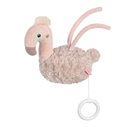 Fehn caja de música flamenco - Peluche y Ayuda para Dormir: Caja con cuerda y suave melodía Sabes cuántas estrellas hay, reconforta en cualquier situación - para bebés y niños pequeños desde 0 meses