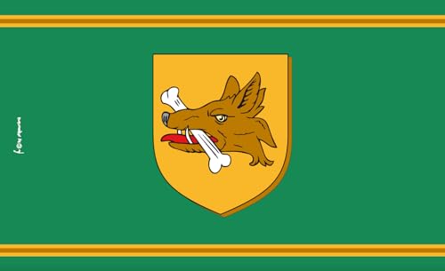 Drapeau de chasse loup en format géant de 500 x 300 cm - 2