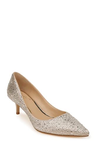 Jewel Badgley Mischka Frenchie Wide Width Pointed Toe Kitten Heel2