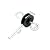 6 pcs Wood Post Gate Handle Anchors, Wood Post Screw-in Insulator, Black