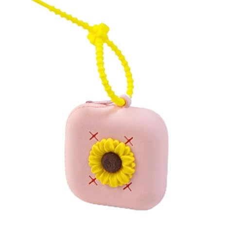 Cute Holes Soft Silicone Mini Wallet Zipper Coin Purses Card Holder Money Bag Women Girls Zipper Change Pouch Storage Bag