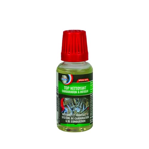 ERC &ndash; [TOP Nettoyant Carburation & Moteur] | Additif | Con&ccedil;u pour les deux-roues | Nettoyant carburateur, injecteurs et soupapes | Prot&egrave;ge le syst&egrave;me de carburation et de combustion | 50 ml