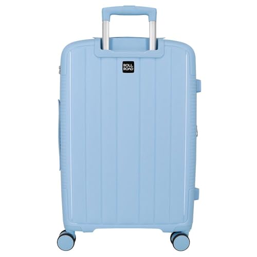 Valise rigide en polypropylène injecté Roll Road Acadia bleu clair 75 cm - 3