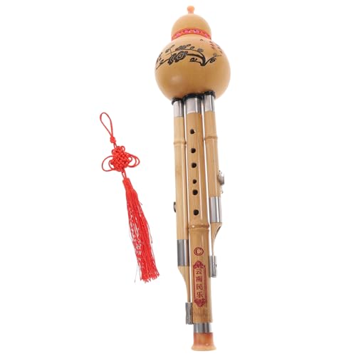Flûte Hulusi traditionnelle chinoise en bambou de cucurbitacée pour débutant Do