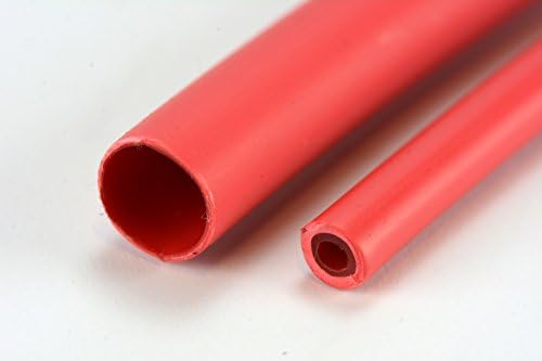 TEMCo 5/16" Marine Heat Shrink Tube 3:1 Adhesive Glue Lined 4 ft RED