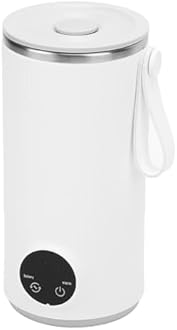 Portable Rechargeable Electric Kettle - 400mL Travel Electric Kettle, With Rotary Stirrer, Stainless Steel Mini Tea Kettle Hot Water Boiler for Outdoor