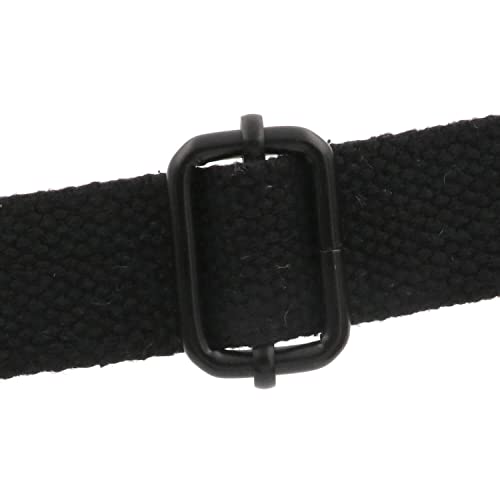 BIKICOCO Metal Slide Adjuster Buckle Tri-Glides with Movable Center Bar, for Straps, 1 x 0.6 Inch, Black, Pack of 20