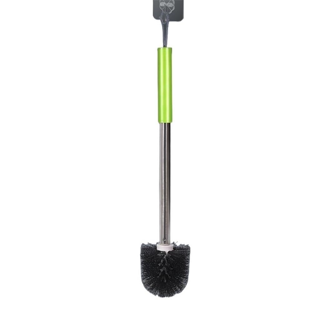 Zyyanshop Green Toilet Brush Cleaning Toilet Brush Household Bathroom Long Handle Dredge(Green)
