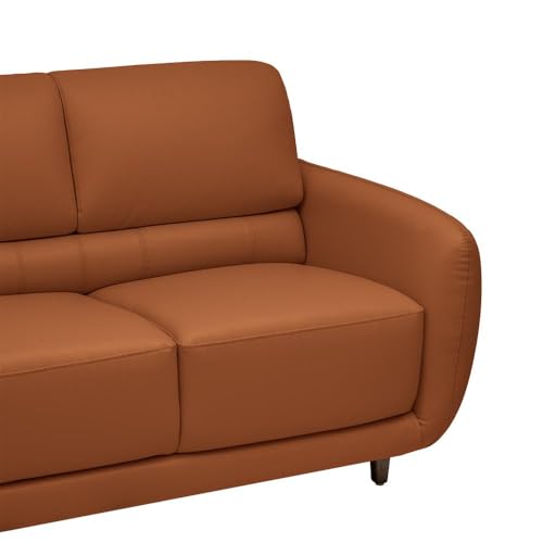 Image of Wakefit Sofa Set | 5 Year Warranty | Sofa 3 Seater, 3 Seater Sofa for Living Room, Wooden Sofa Set, Couch Sofa for Living Room - Solomon(Robin : Tan)