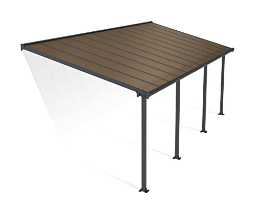 Palram - Canopia Olympia Patio Cover - 10' X 24' - Gray/Bronze #TOP12