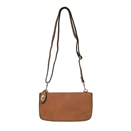 Image of Joy Susan Women's Fashion Purse Mini Crossbody Wristlet Clutch Handbag - Cedar Brown