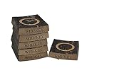 Whiskey Barrel Stave Oak Smoking Block for Bourbon or Scotch