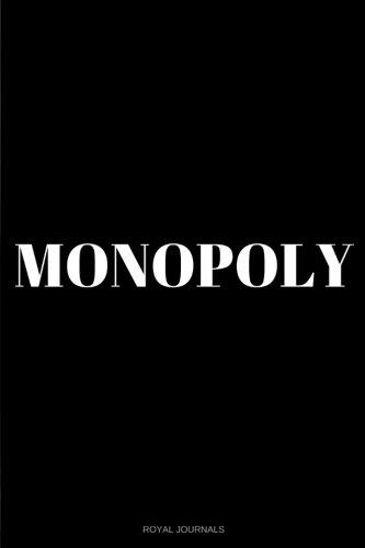 Monopoly: Journal notebook, 6 x 9 inches, Lined pages