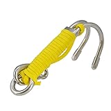 tieedhfu 2 Satz von Double Hook Robust mit einziehbarer Spring Line Schnorchelzubehör mit Schnellverschlussschnalle Wassersport