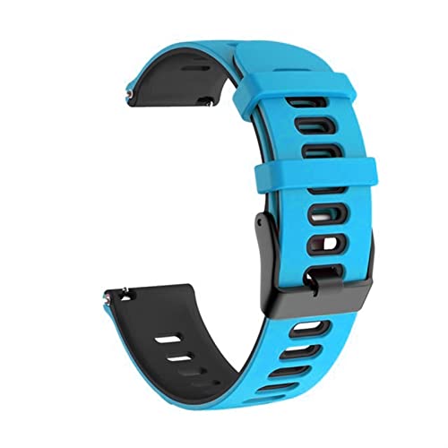 BNEGUV 20mm Replacement Watchband Straps for COROS PACE 2 Sport Silicone Smart Watch Band for COROS APEX 42mm Wristband Bracelet Correa (Color : Black Gray, Size : 20mm Universal)