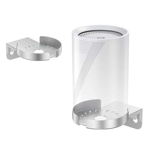 WXPSKY Wall Mount for TP-Link Deco WiFi 7 (BE63/BE65/BE67/BE68) & XE75 Pro/X80/X75, Heavy Duty Stainless Steel Holder with Cable Management, Space-Saving Cooling Stand, 1 Pack