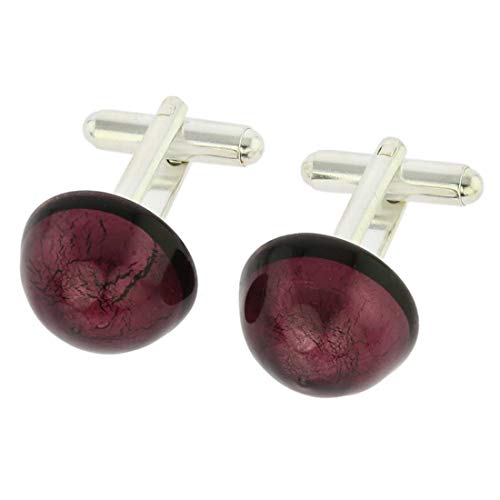 Glass Of Venice Murano Glass Venetian Dream Cufflinks - Purple2