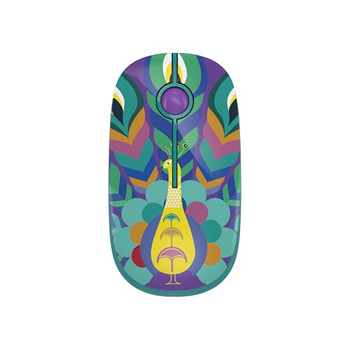 TELLUR Souris sans Fil avec Récepteur Nano USB 2,4 Ghz, Souris sans Fil avec Clic Silencieux, 1600 DPI, 3 Boutons Clic Silencieuse, Mouse Wireless Plug&Play, Design Fin et Léger à Transporter (Paon) TELLUR Souris sans Fil avec Récepteur Nano USB 2,4 Ghz, Souris sans Fil avec Clic Silencieux, 1600 DPI, 3 Boutons Clic Silencieuse, Mouse Wireless Plug&Play, Design Fin et Léger à Transporter (Paon)