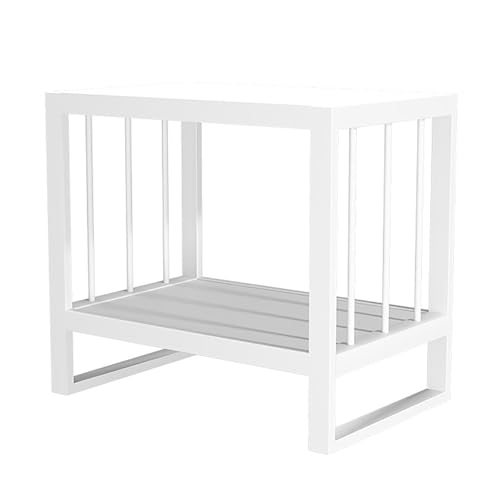 Support d'aquarium robuste en métal blanc haute durabilité