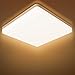Combuh Deckenleuchte 20W Wasserdicht IP56 1600LM Warmweiß 3000K Quadrat LED Deckenlampe füR Badezimmer, Küche, Korridor, Balkon, Flur 20 * 20 * 4cm