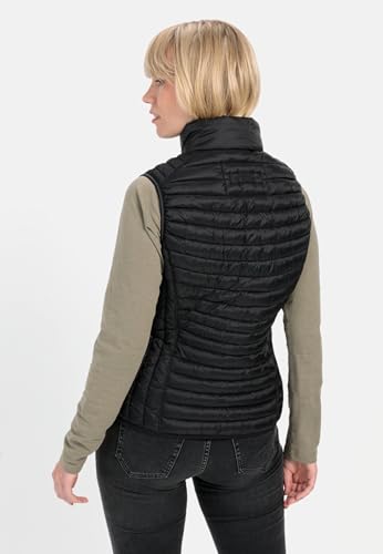 Chaqueta de mujer camel active resistente con bolsillos funcionales negro 3