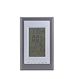 HOOBBI Wireless Digital Wetterstation Wecker Wettervorhersage Temperatur-Feuchtigkeits-Digital Display mit Innen/Außen-Thermometer-Hygrometer