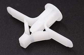 NUNHATIA-Toggle Drywall Anchor - Butterfly Nylon Plug 10X32 mm (Color-White) (50)-image-3