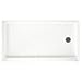 Swanstone SR-3260R-011 Solid Surface Right Hand Drain Shower Base, 60-in L X 32-in H X 4.3125-in H, Tahiti White