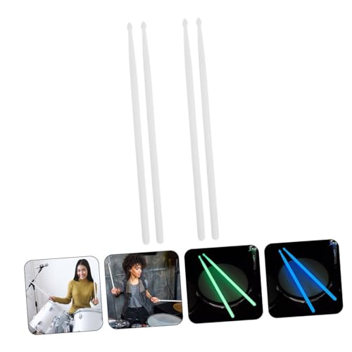 Baquetas luminosas de nailon para batería, juego 4 piezas miniatura 7