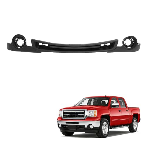 ALMULOO Front Bumper Valance Compatible with 2007-2013 GMC Sierra 1500 Hybrid Lower Bumper Diffuser Lip Splitter Spoiler Plastic(PP) Unfinished Black
