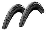 Ziegenpeter 2 x Continental Grand Prix 5000 Rennrad Faltreifen // 25-622 (700x25C), Ausführung:Schwarz