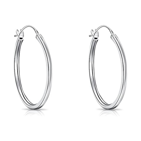 DTPsilver 925 Sterling Silver Square Hinge Hoops Cover