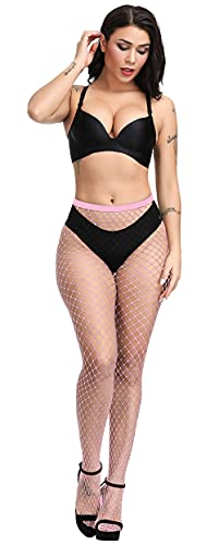 Women's Fishnet Stockings High Waisted Tight Elasticity Pantyhose3