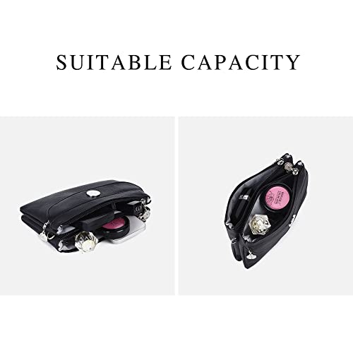 Angel Kiss Crossbody Bags Small Purses for Women Vegan Leather Cell Phone Wallet Purse with Wristlet Strap4