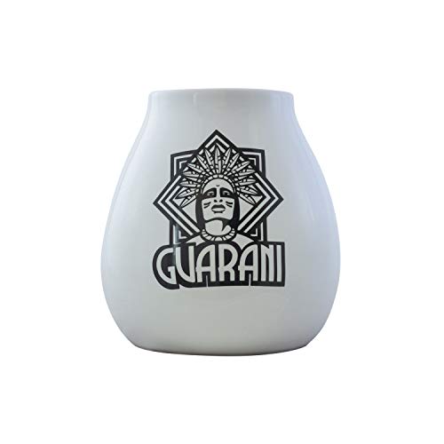 Guarani Mate Theeservies | Guarani Energia Guarana 500g + Witte Keramiek Guarani Kalebas + Bombilla + Reiniger + Kurkpad + Thermometer | Yerba Mate Set - Image 5