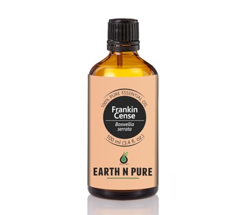 Image of Earth N Pure Frankincense Essential Oil (Loban Oil) Undiluted, Natural and Therapeutic Grade With Glass Dropper 100 ml