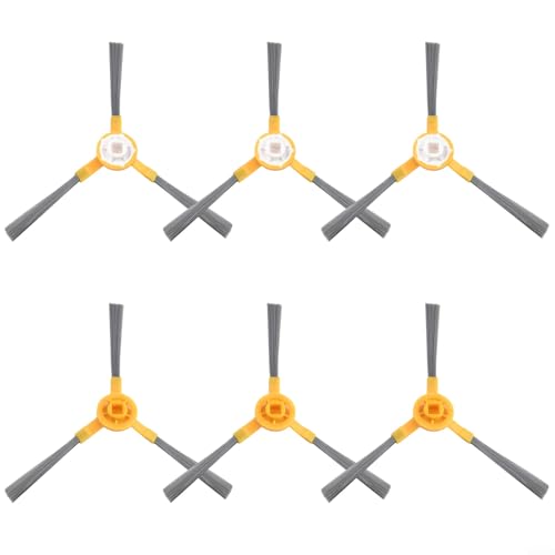 Kit de repuesto de 6 cepillos laterales para robot aspirador Netbot S15, cepillos laterales de cerdas compatibles con modelos IKOHS para una limpieza eficaz de bordes y esquinas
