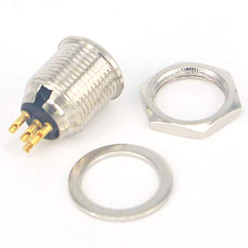 100 Pieces Mini XLR 4 Pin Microphone Connectors - Black Female & Male Connectors for Video Lighting