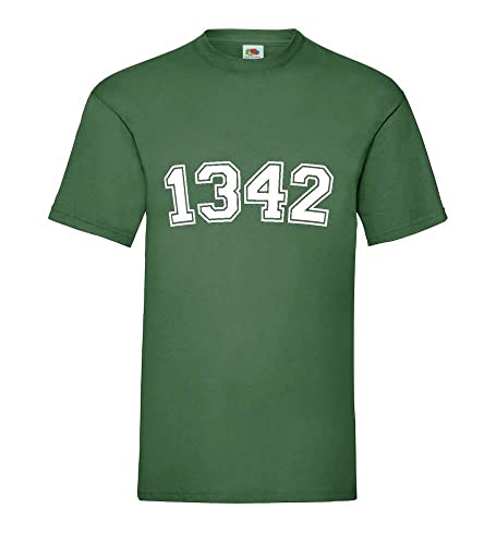 T-shirt pour homme vert bouteille XXXL anti-serrage coupe ample confortable
