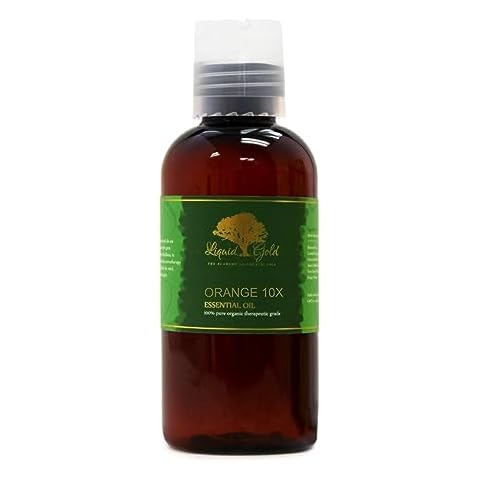 Liquid Gold Inc - 4 oz - Premium Orange 10X Essential Oil - Pure Organic Natural Aromatherapy Cover