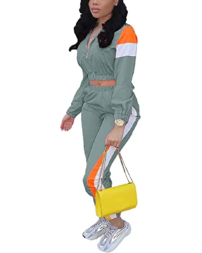 ThusFar Women's Hawaii Floral 2 Piece Set Tracksuit Sports Joggers Jacket Suit