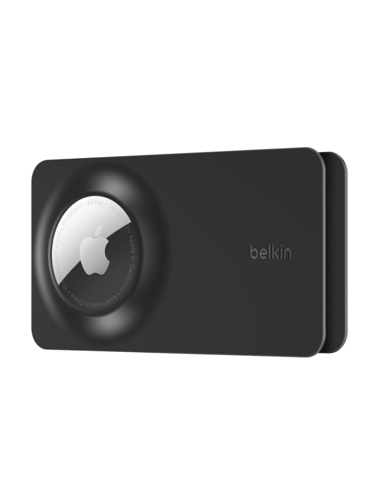 Belkin Apple AirTag Secure Wallet Insert, Thin AirTag Wallet Holder, Accessories for Apple AirTag - Ultra Slim & Flexible Credit Card Size Insert for Purse, Handbag, Pocket, Backpack - Black (2-Pack)-image-27