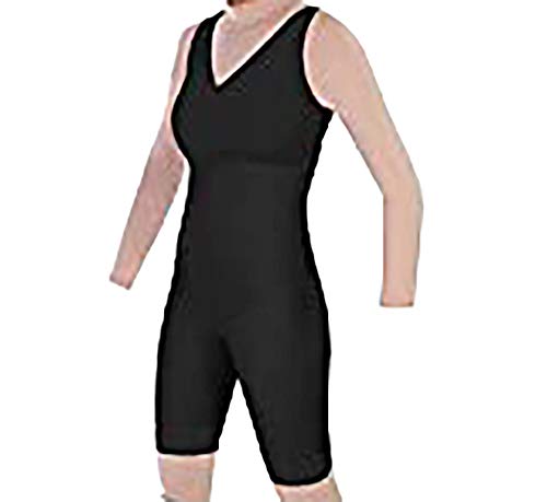 ContourMD Style 27BNZ - Mid Thigh Shaper Bra Top No Zip by Contour | Compression Garments Small Black