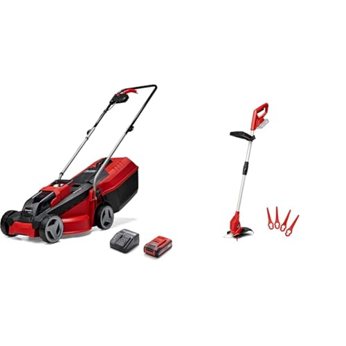 Einhell Pack 2 machines sans fil - Power X-Change (Tondeuse à gazon GE-CM 18/30 Li, Coupe-bordures GC-CT 18/24 Li) + Batterie 3,0Ah et chargeur