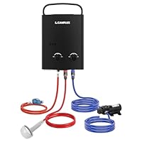 Scaldabagno A Gas Istantaneo Camplux 6L - GPL Con Cappello Antipioggia Per Campeggio - Foto 4